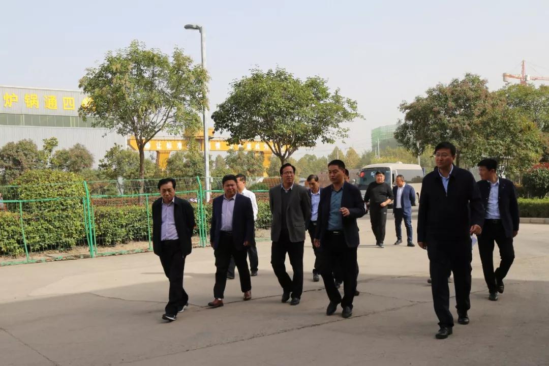 淮阳县产业集聚区观摩组莅临四通锅炉观摩