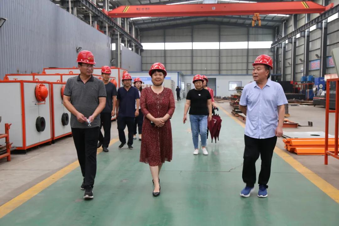 市总工会领导莅临四通锅炉检查验收标准化建设