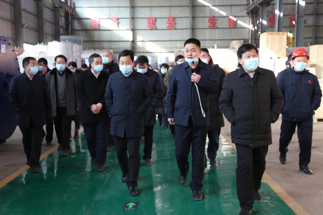 周口市领导一行莅临四通锅炉观摩返乡创业工作