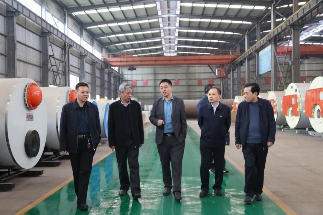 周口市军民融合办莅临四通锅炉参观调研