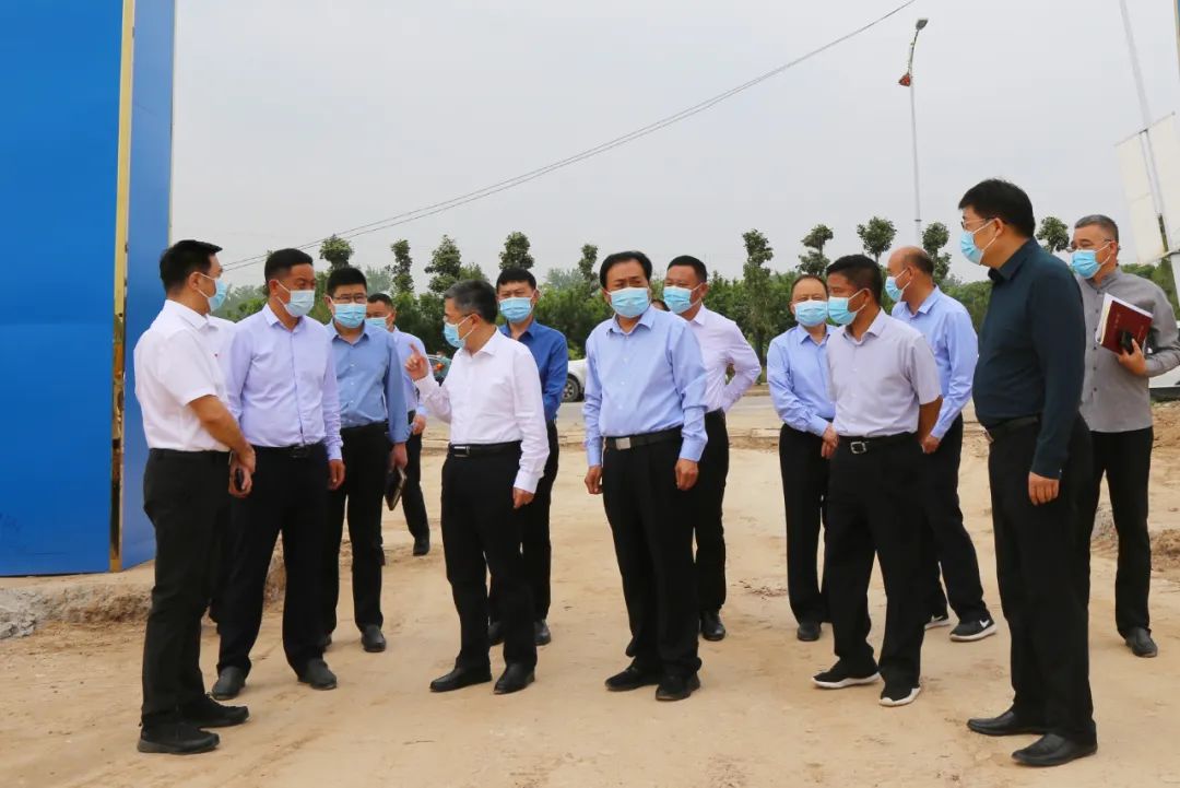 市委常委、太康县委书记皇甫立新一行调研重点项目建设