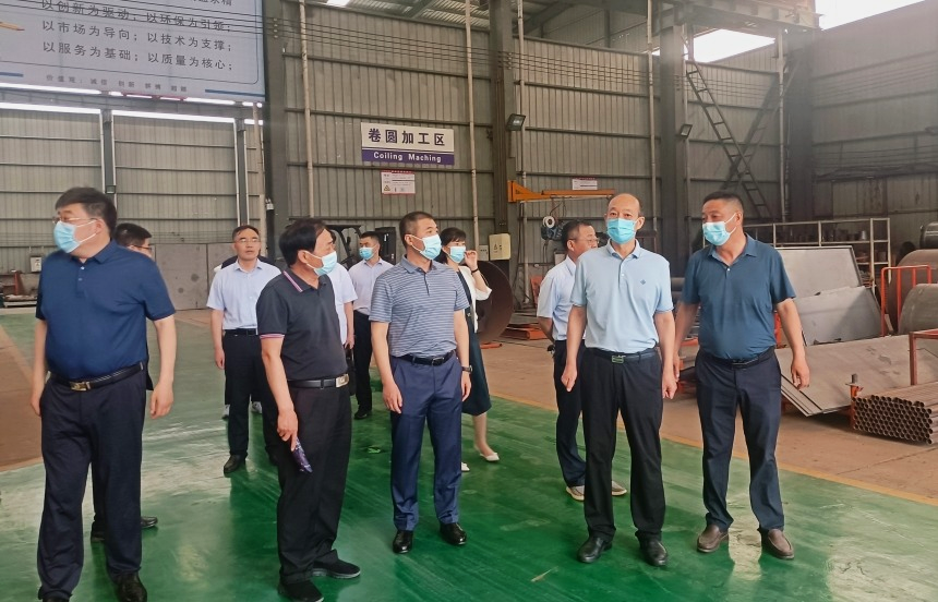 河南省文化和旅游厅副厅长朱建伟莅临四通锅炉调研指导
